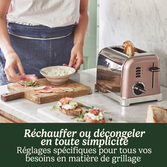 Toaster 2 tranches Rose Vintage