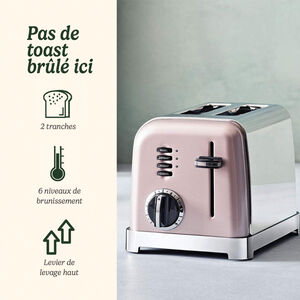 Toaster 2 tranches Rose Vintage