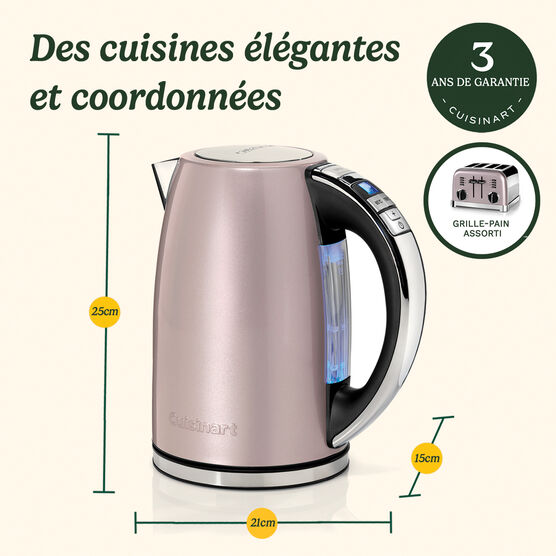 Cuisinart Bouilloire Électrique Multi-Températures Rose Vintage