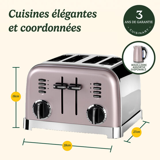 Toaster 4 tranches Rose Vintage