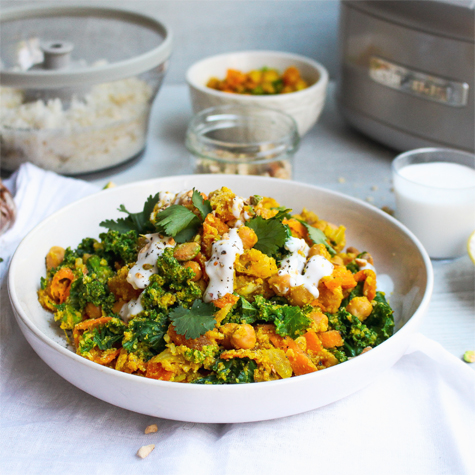 Riz De Choux-Fleur Aux Epices Marocaines